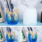 D768 Epoxy Mould Owl Pen Holder Silicone Mould - Image 5