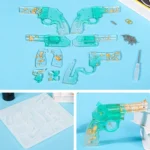 D2092-1 Drop Plastic Mold Revolver Rubber Moulded Silicone Mould - Image 5