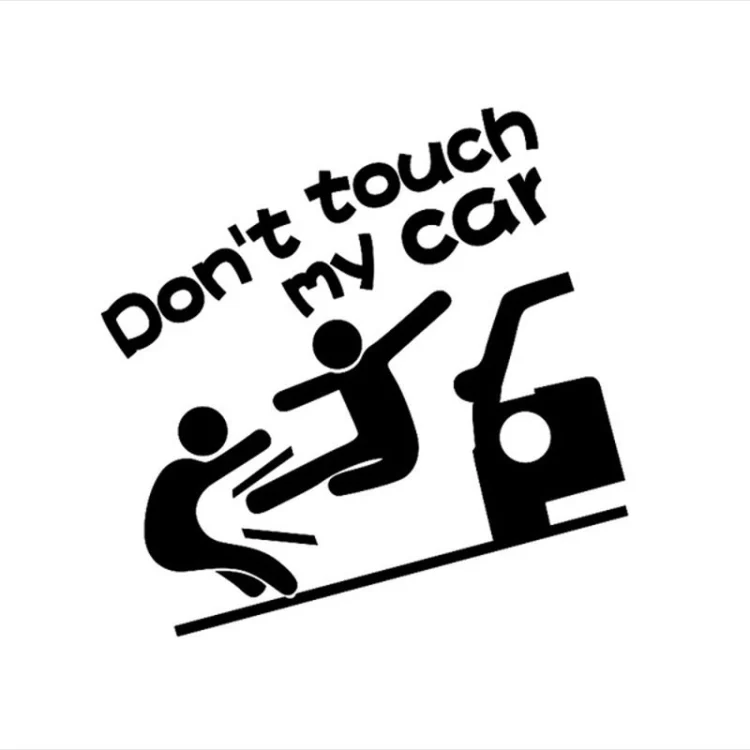 TBD0602708001A_1.webp 10PCS Reflective Funny Text Do Not Touch My Car Car Sticker - Image 4