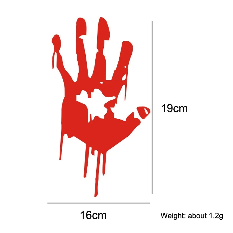 TBD0602708601_B2.webp 5 Sets Waterproof Sunscreen Reflective Car Sticker Blood Handprint Halloween Sticker - Image 3