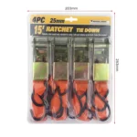 4PCS 15 Inch Tensioner Ratchet Strap Car Ratchet Thread Tensioner - Image 5