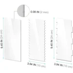 6 In 1 Clear Acrylic Cake Scraper Smoothing Tool Set - Image 3