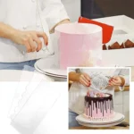 6 In 1 Clear Acrylic Cake Scraper Smoothing Tool Set - Image 5