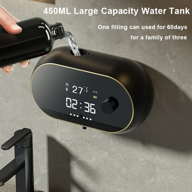 TBD0602716701_B5.webp W2 Wall-mounted USB Charging  Automatic Foam Soap Dispenser With Time Temperature Display - Image 6