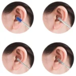 1 Pack Push-Pull Cylinder Storage Ear Scoop Set, Specification: 6 PCS/Set Black - Image 4