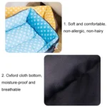 Cartoon Pet Kennel Square Cushion For Small And Medium Pet - Image 3