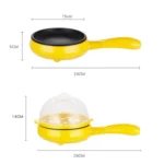 350W Electric Egg Omelette Cooker Frying Pan Steamer Cooker,EU Plug,Style: - Image 3
