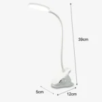 Three-color Temperature Infinite Dimming LED Clip Eye Protection Bedside Lamp - Image 2