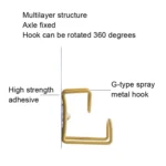 JM004 Cartoon Stainless Steel Basin Rack Bathroom Kitchen Wall Mount - Image 3