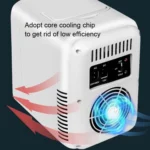 4L  45W Home Car Dual Purpose Refrigerator With Touch Light Makeup Mirror,CN Plug - Image 5