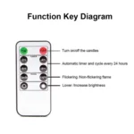 4 PCS B002 Long Pole Electronic Simulation Candle Light with Remote Control - Image 5