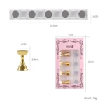 2 PCS Nail Art Chessboard Holder Nail Sheet Acrylic Base Practice Stand - Image 3