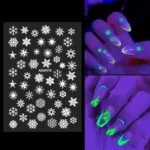 5 PCS TZ0290 Halloween Party Luminous Nail Stickers - Image 2
