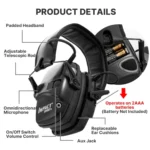 Noise-cancelling Headphones Noise-isolating Earmuffs For Outdoor Work - Image 5