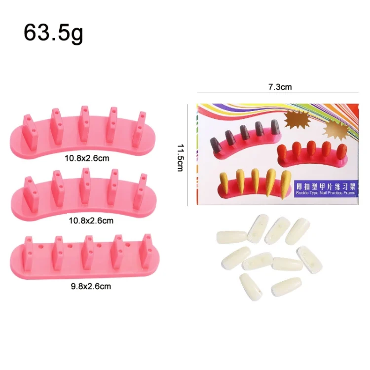 TBD0602731601_B2.webp 3 Sets Adhesive-Free Nail Practice Stand Nail Display Stand - Image 3
