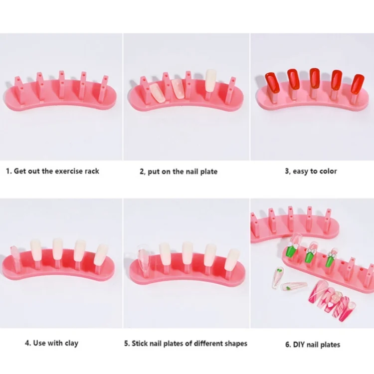 TBD0602731601_B4.webp 3 Sets Adhesive-Free Nail Practice Stand Nail Display Stand - Image 5