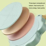 Maifan Stone Love Four-hole Fried Egg Pan Non-Stick Egg Dumpling Pan, Color: - Image 4