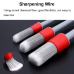 QZZS-82 Solid Sharpened Wire Automotive Detail Cleaning Brush - Image 3
