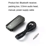 T40 2 In 1 Bluetooth 5.1 Receiver NFC Transmitter Car AUX Adapter - Image 3