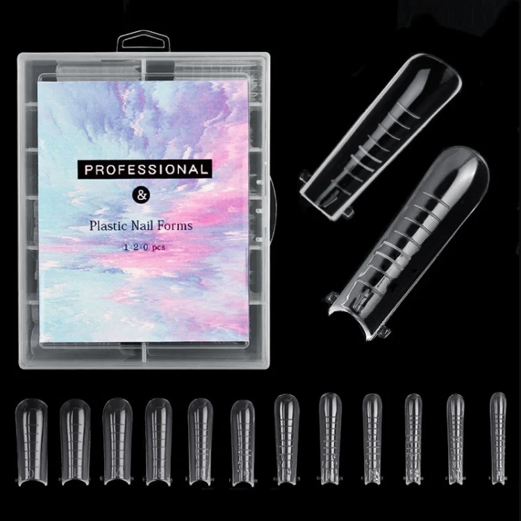 2 Boxes Nail Crystal Rapid Light Therapy Extension Nail Model, Shape: