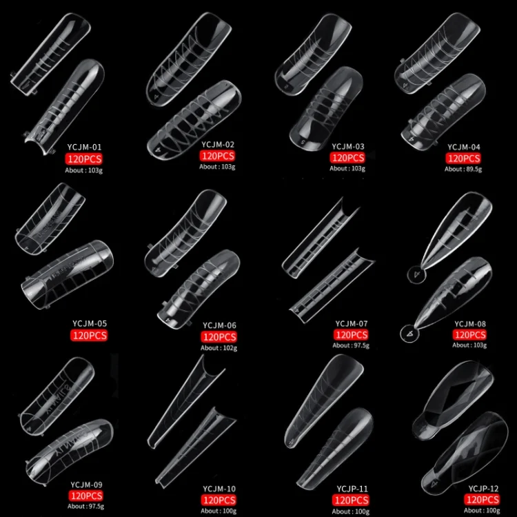 TBD0602735601_1.webp 2 Boxes Nail Crystal Rapid Light Therapy Extension Nail Model, Shape: - Image 6