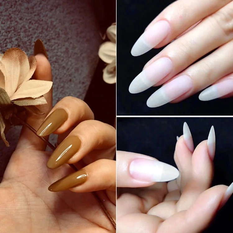 TBD0602735701_B4.webp 240 PCS Extended Manicure No-Engraving Frosted Thin Nail Piece - Image 5