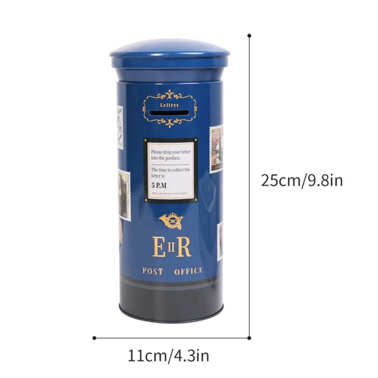 TBD0602741501_B1.webp Retro Metal Wrought Iron Mailbox Piggy Bank Children Gift Ornaments - Image 2