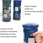 Retro Metal Wrought Iron Mailbox Piggy Bank Children Gift Ornaments - Image 3