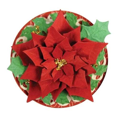 TBD0602741_3.webp Layered Poinsettia Carbon Steel Knife Mold Children Puzzle Paper Cutting Knife Mold - Image 4