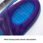 A210612 1 Pair TPE+GEL Insole Men and Women Honeycomb Shock Absorption Insole,Size: - Image 6