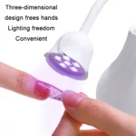 Portable USB Nail Art Rose Nail Polish Glue Phototherapy Lamp - Image 3