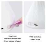 Portable USB Nail Art Rose Nail Polish Glue Phototherapy Lamp - Image 4