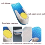 Silicone Honeycomb Shock Absorption TPE Heel Protection Pad Heightening Insole - Image 6