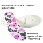 3 Pairs Latex Children Insole Soft Cartoon Printed Canvas Foot Pad - Image 3
