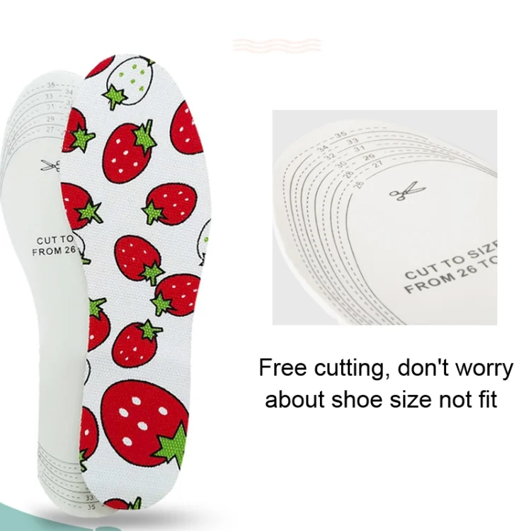 TBD0602745701_B3.webp 3 Pairs Latex Children Insole Soft Cartoon Printed Canvas Foot Pad - Image 4