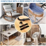 6 PCS U-shaped Iron Tube Dining Table Foot Cover Office Computer Chair Leg Protector - Image 6