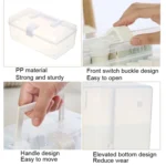 Portable Carry Medicine Case Sealed Storage Box, Size: Large - Image 3