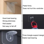 4pcs /Set Simple Firm Load Bearing Wardrobe Layered Partition Bracket, Size: - Image 2