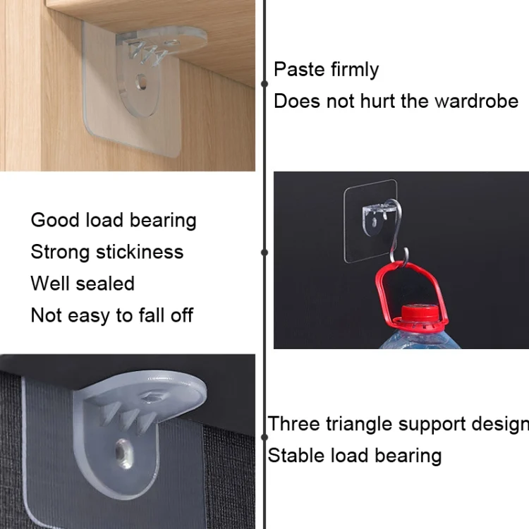 TBD0602751002_B1.webp 4pcs /Set Simple Firm Load Bearing Wardrobe Layered Partition Bracket, Size: - Image 2