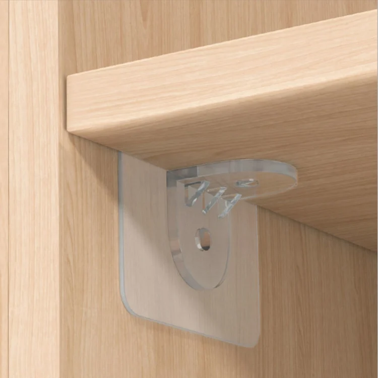 TBD0602751002_B3.webp 4pcs /Set Simple Firm Load Bearing Wardrobe Layered Partition Bracket, Size: - Image 4