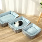 Summer Cold Feeling Dog Cat Kennel Ice Silk Cool Den - Image 3
