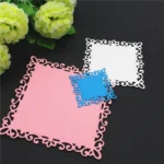 Square Lace Metal Hand Scrapbooking Embossing Cutting Die - Image 3