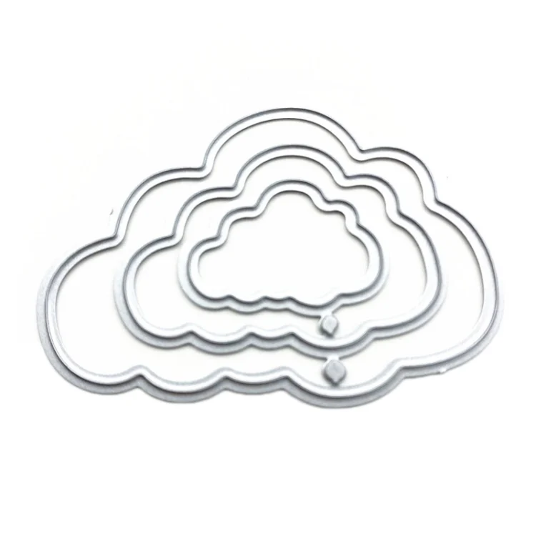 TBD06027575_1.webp Three Clouds Metal Embossing Cutting Die Paper Quilling Die - Image 2