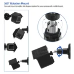 Plastic Protective Case Cover Bracket For WYZE CAM V3 - Image 3