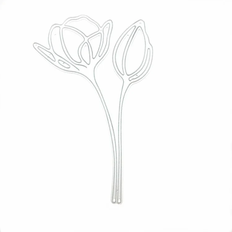 TBD06027600_1.webp Tulip Petals Handicraft Embossing Cutting Die - Image 2