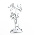 5 PCS Seaside Coconut Tree Handicraft Metal Embossing Cutting Die - Image 2
