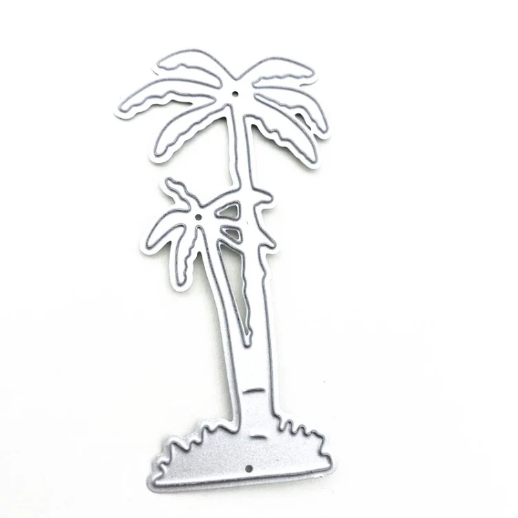 TBD06027608_1.webp 5 PCS Seaside Coconut Tree Handicraft Metal Embossing Cutting Die - Image 2