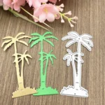5 PCS Seaside Coconut Tree Handicraft Metal Embossing Cutting Die - Image 4