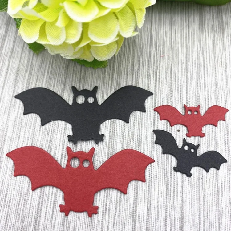 TBD06027609_3.webp 10 PCS Halloween Bat Handmade Metal Embossing Cutting Die - Image 4