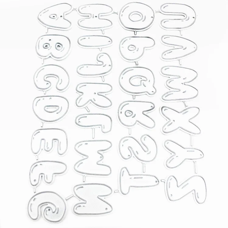 TBD06027613_1.webp 26 Letters Handmade Fabric Leather Cutting Die Paper Quilling Tool - Image 2